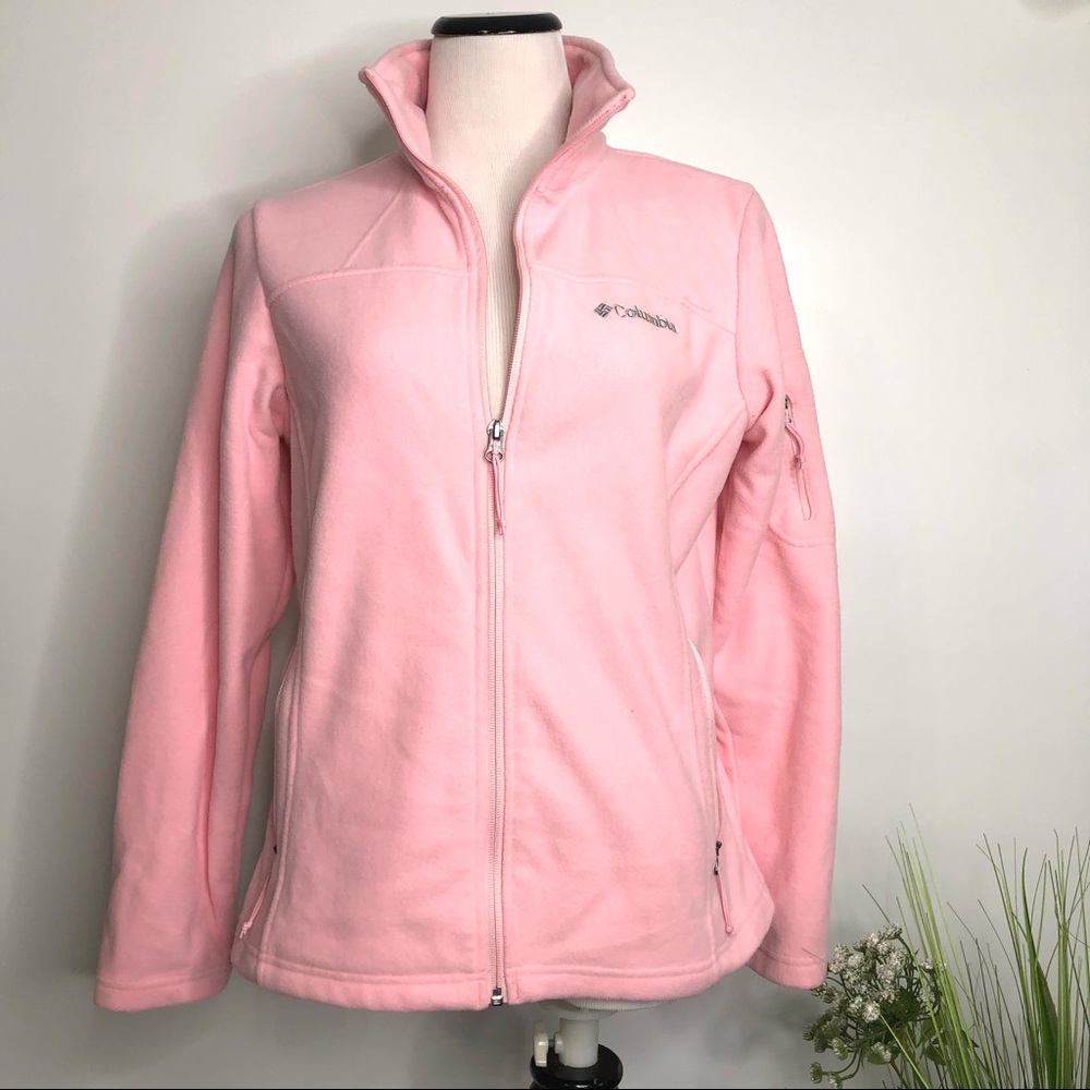 #0245 COLUMBIA WOMEN’S PINK FLEECE JACKET